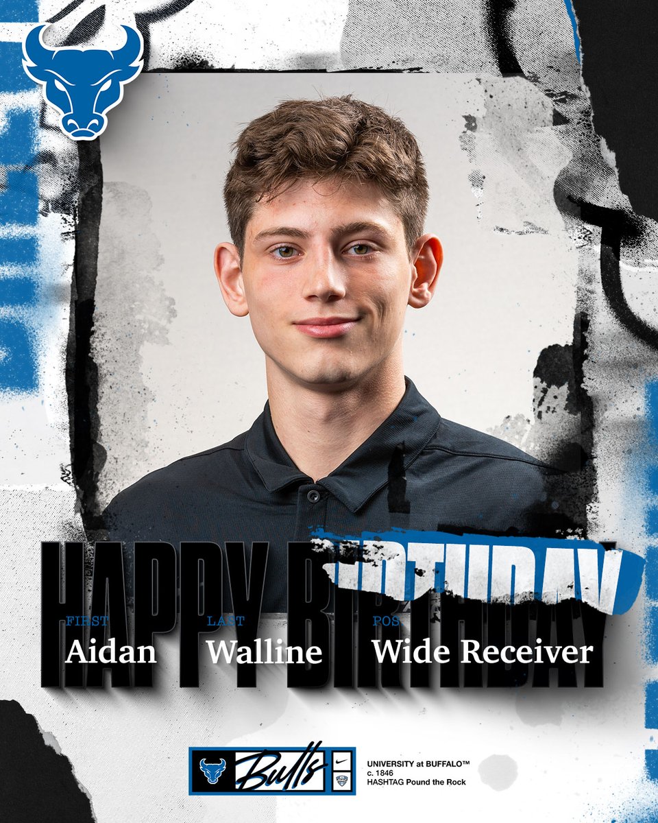 Happy Birthday to Bulls Wide Receiver Aidan Walline!

#UBhornsUP | <a href="/AidanWalline/">Aidan Walline</a>