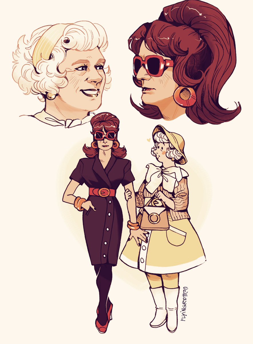 “60s American one where they’re female presenting” had me on my knees. 
#GoodOmens