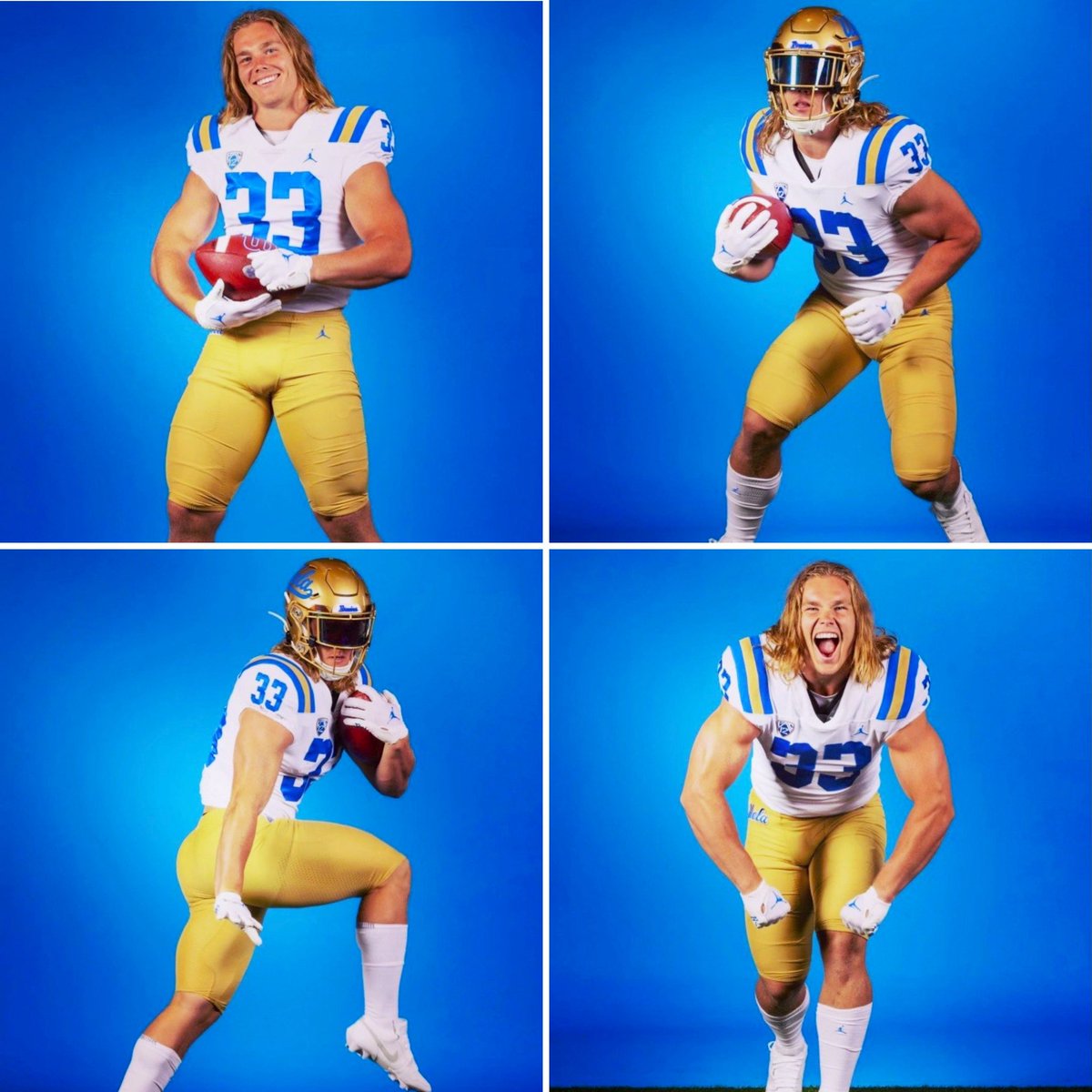 Center Grove '20 football state champion &amp; '20 Indiana Mr. Football Carson Steele of UCLA is fired up for his jr. season. The 6’1”, 225 pound RB rushed for 1,556 yards for Ball St. in '22, ranking 9th nationally.

Bio: uclabruins.com/sports/footbal…
 
Schedule: uclabruins.com/sports/footbal…