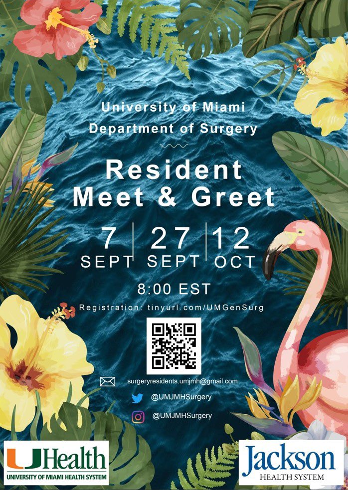 It is almost interview season! Register for one of our Meet &amp; Greets here to get to know the current residents: tinyurl.com/UMGenSurg

#match2024 #gensurgmatch2024 #MedTwitter
