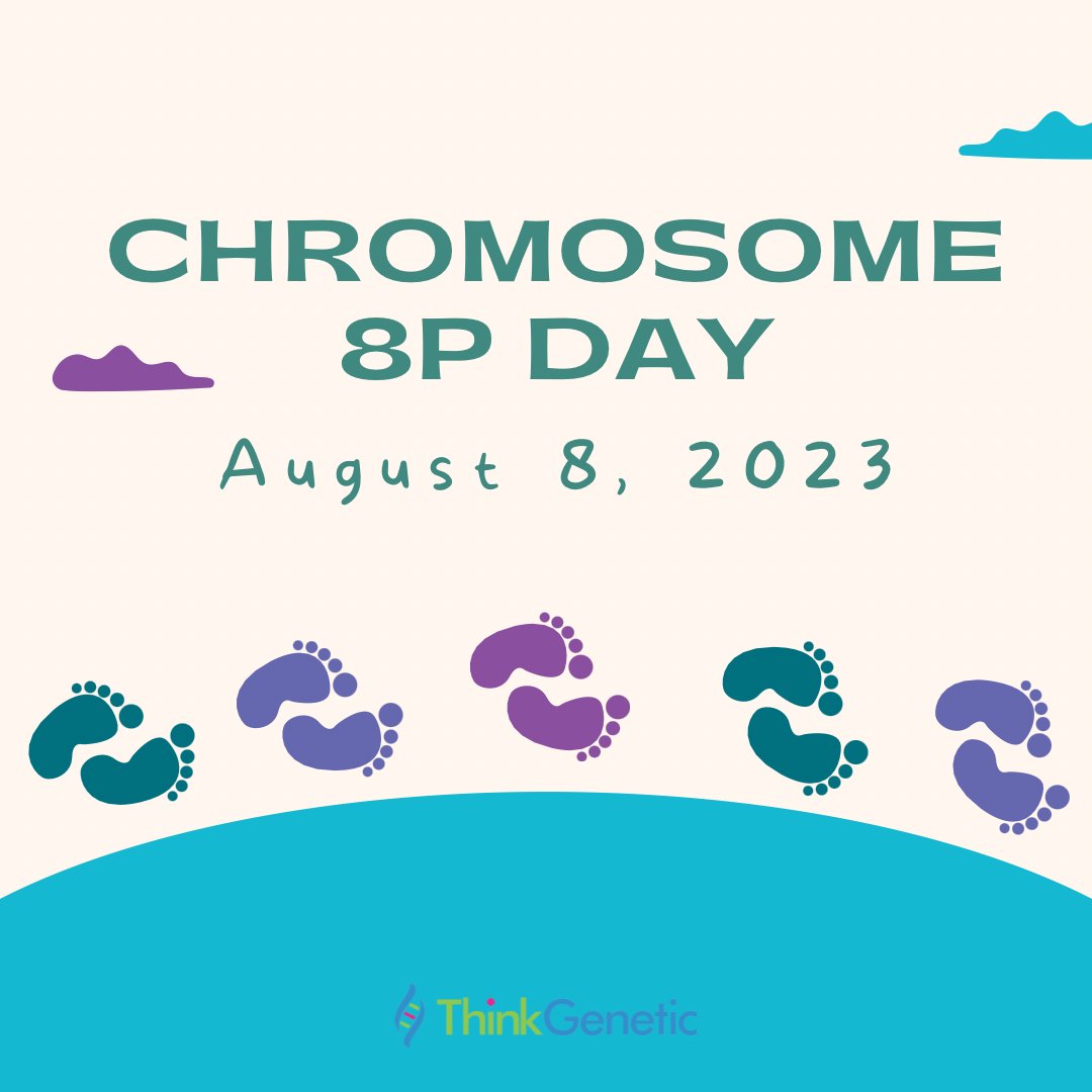 Today is Chromosome 8p Day! If you haven’t signed up yet, there’s still time to join in on the second annual 8000 Steps for 8p! Check out loom.ly/agOla8M for more information!

#rare #genetics #genomics #chromosome8p #8000stepsfor8p