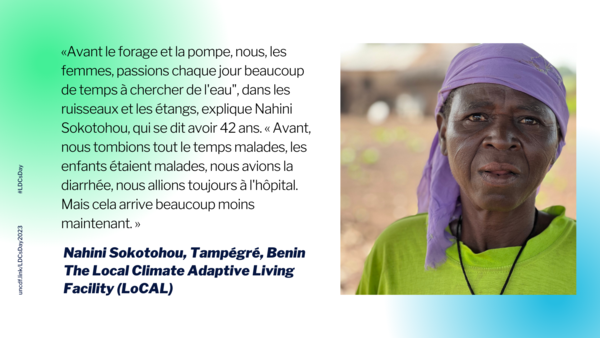 PNUDBenin's tweet photo. Les effets du #changementclimatique sont le plus durement vécus au niveau local. Grâce au #LoCAL de @UNCDF des investissements d’adaptation améliorent la vie de quelques milliers de personnes dont Nahini Sokotohou à Tamp��gré au #Bénin.

👉https://t.co/i8SP4N970C https://t.co/BgcsTebZiA