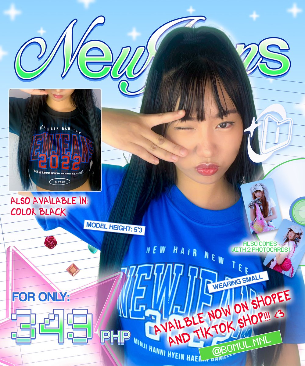 bomul_mnl's tweet photo. IT'S FINALLY HERE, BUNNIES! 🐰👖

Introducing the new NWJNS Universitee! Don't miss out on your chance to grab one – get yours now before they're gone. 💙 https://t.co/cYWWVOVGIZ
