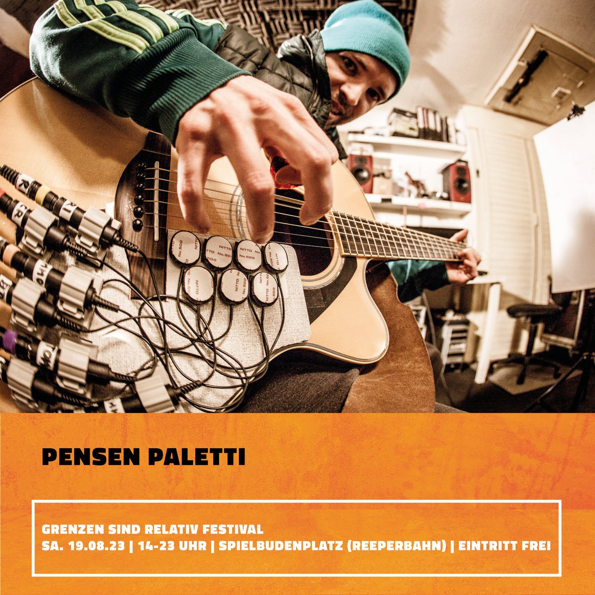 Pensen Paletti spielt mit seiner legendären Bumm-Gitarre wieder live und zwar auf unserem GSR-Festival 2023! Es wird zauberhaft schön!
pensenpaletti.com

Infos zum Festival am 19.08 <a href="/spielbudenplatz/">Spielbudenplatz</a> unter: grenzensindrelativ.de

#grenzensindrelativ #festival #musik