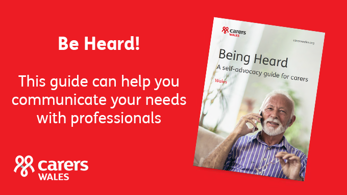 Caring for someone? Frustrated by professionals and services not listening to you?  Our updated Being Heard guide provides information on communicating with professionals, challenging decisions and asserting your rights.  Check it out: carersuk.org/wales/help-and…
