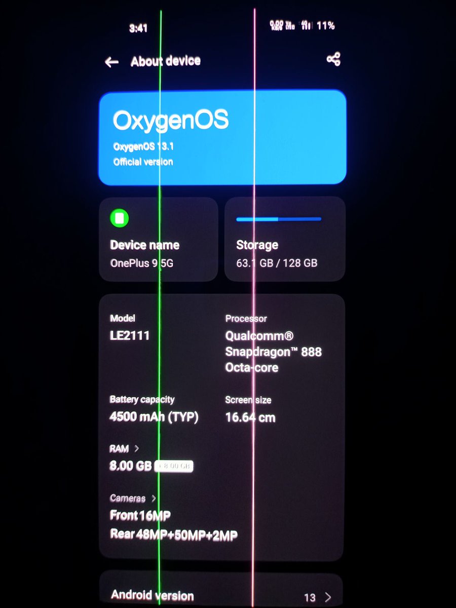 Arjunkumararya9's tweet photo. @oneplus @DoodleDabba OnePlus 9 after update. https://t.co/5m5Vep1pz5