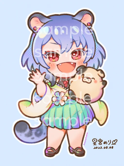 【コミッション】 ココナラさんにて、全身イラストを納品しましたご利用いただきまして、誠にありがとうございます#星宮めりーの絵 