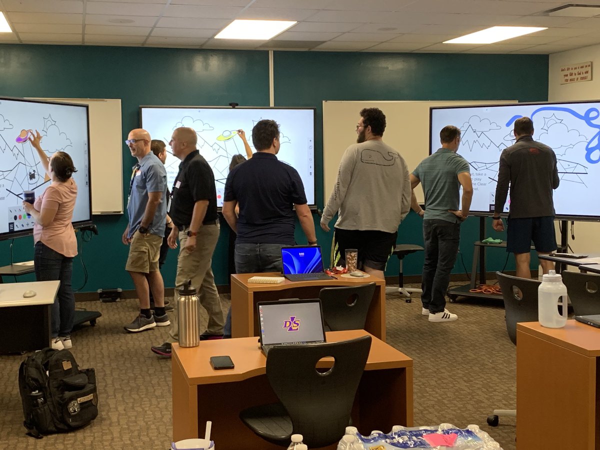 DLS_Tech's tweet photo. Clear touch training for our awesome @delasallehs teachers! #cleartouch https://t.co/wvzB21cVni