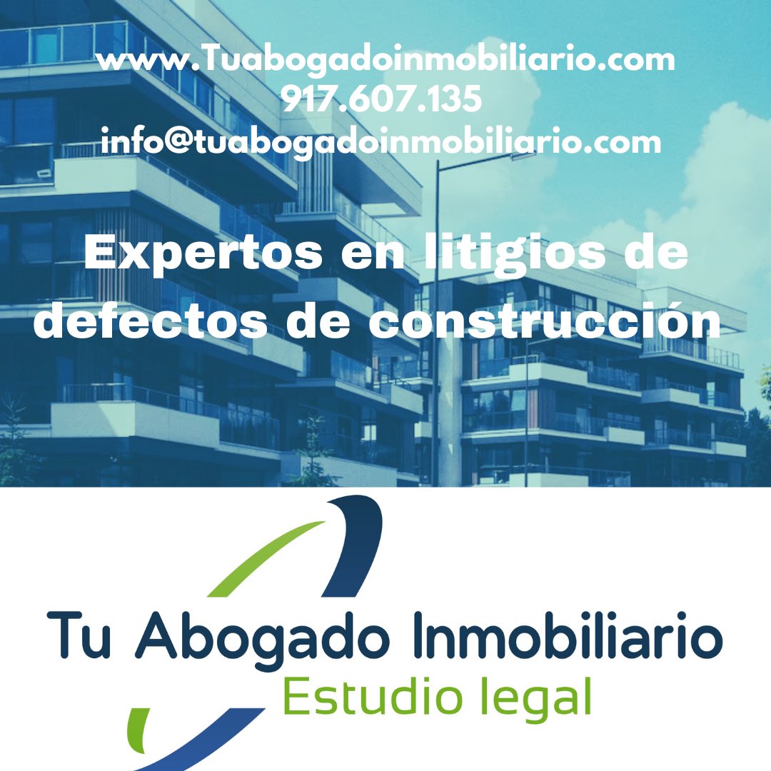 CUÉNTANOS TU CASO. Somos expertos en litigios sobre #DEFECTOS de #CONSTRUCCIÓN. Representación de agentes de la #edificación. Consúltanos sin compromiso ☎️ 917.607.135 o en info@tuabogadoinmobiliario.com. #Abogados #Vivienda #viciosconstructivos #constructor #promotor