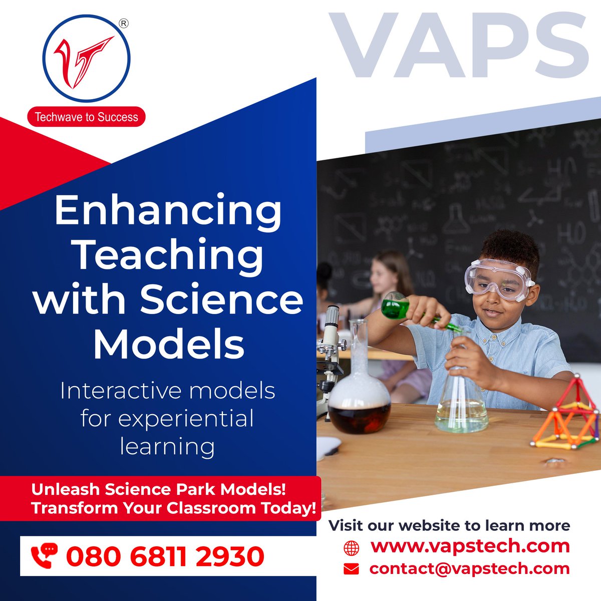 VapsTechnosoft's tweet image. VAPS Science Park hands-on models improve conceptual understanding in students. Interactive exhibits demonstrate complex theories effectively, driving interest &amp;amp; engagement. Make your classroom come alive! #ScienceModels #TeachingAids
#HandsOnLearning
#InteractiveModels