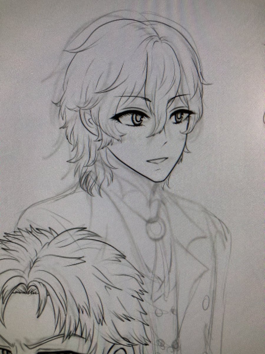 ちょっとつり目っぽくなっちゃって何回も描き直ししていたんだけど、結局このおめめが1番可愛く描けていたので無駄な時間を過ごす等した
アンリさんはお上品に美しく描きたいです