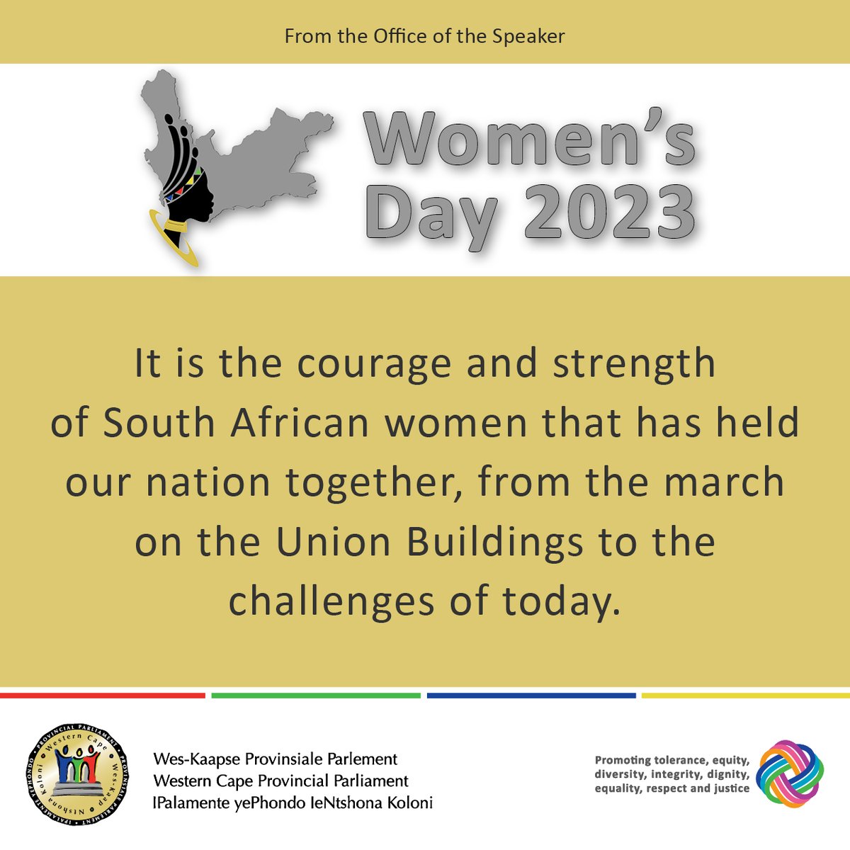 WesternCapeProvParl (@wcprovparl) on Twitter photo A message from the Office of the Speaker in celebration of #WomensDay
<a href="/Speaker_DaylinM/">Daylin Mitchell</a>
<a href="/bevschafer/">Beverley Schäfer</a> A message from the Office of the Speaker in celebration of #WomensDay
<a href="/Speaker_DaylinM/">Daylin Mitchell</a>
<a href="/bevschafer/">Beverley Schäfer</a>