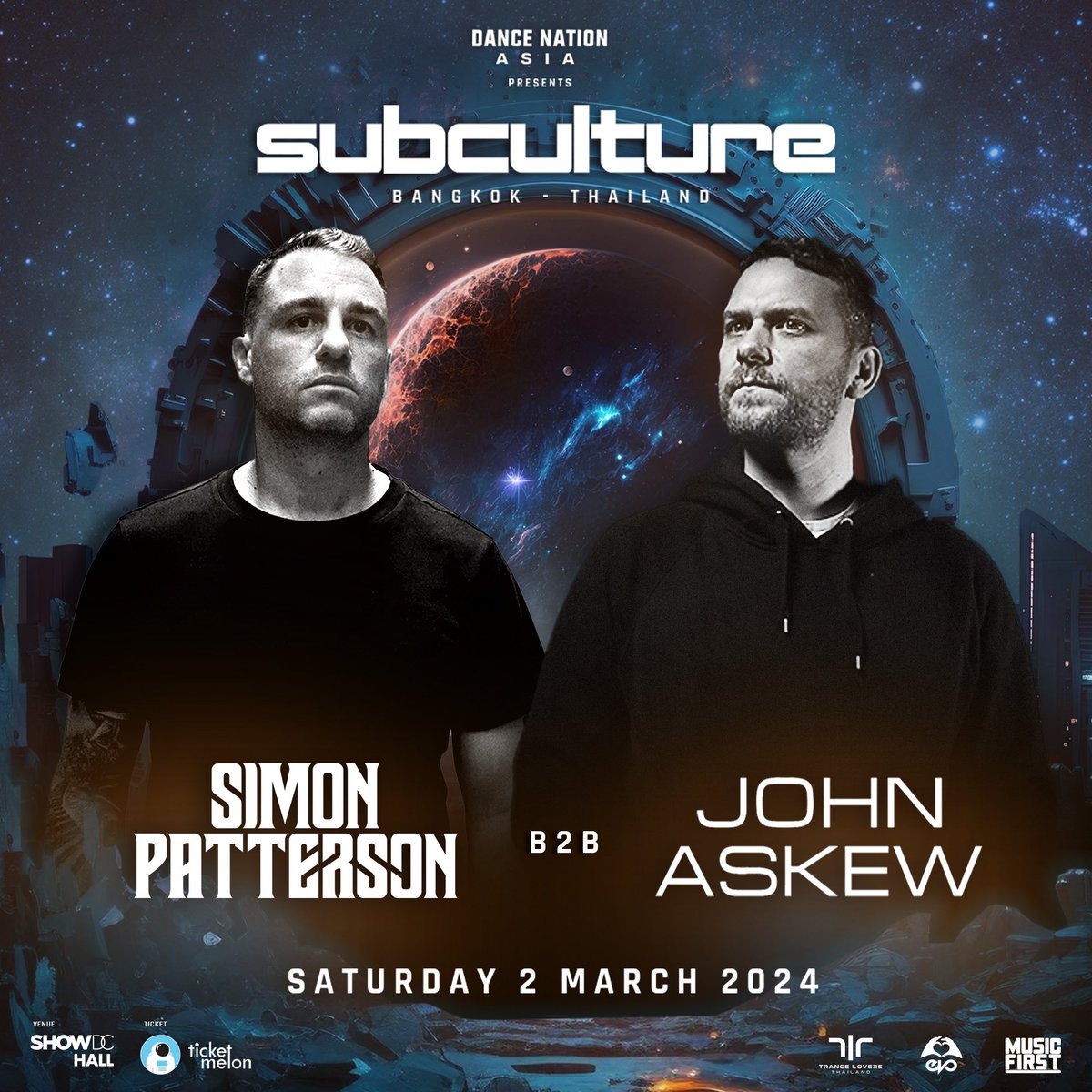 Don't miss this monumental moment as <a href="/Sipatterson/">Simon Patterson</a> and <a href="/djjohnaskew/">John Askew</a> unite for an unparalleled b2b set that will redefine the essence of trance music. 🎉💫

Sign up here - bit.ly/presubcultureb…