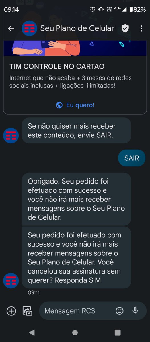 AndreayAriel71's tweet photo. @TIMBrasil Que parte da palavra SAIR a @TIMBrasil não entende? O bom disso que é mais prova para anexar a @anatel https://t.co/w5uckO5zv0