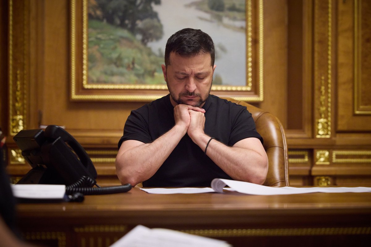 ZelenskyyUa's tweet photo. I had a phone call with Prime Minister of the Netherlands Mark Rutte.

I am grateful for the accession of the Netherlands to the G7 Joint Declaration of Support for Ukraine. We discussed future bilateral security guarantees in the framework of this declaration, which should be based on the key role of the Netherlands in the coalition of fighter jets.

I spoke about the situation on the battlefield and outlined the current defense needs, including artillery, armored vehicles, and air defense systems to protect the infrastructure of the Black Sea Grain Initiative.

We exchanged positive assessments of the meeting of advisors in Saudi Arabia and discussed the next steps in preparing for the Global Peace Summit.