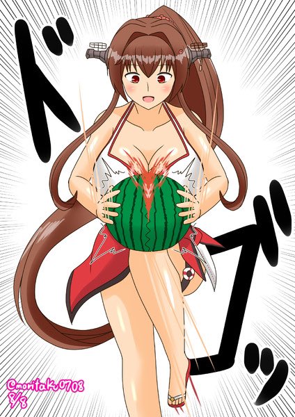 大和(艦これ) 「再稿になりますがどぞ!  #大和進水日」|MORITAのイラスト