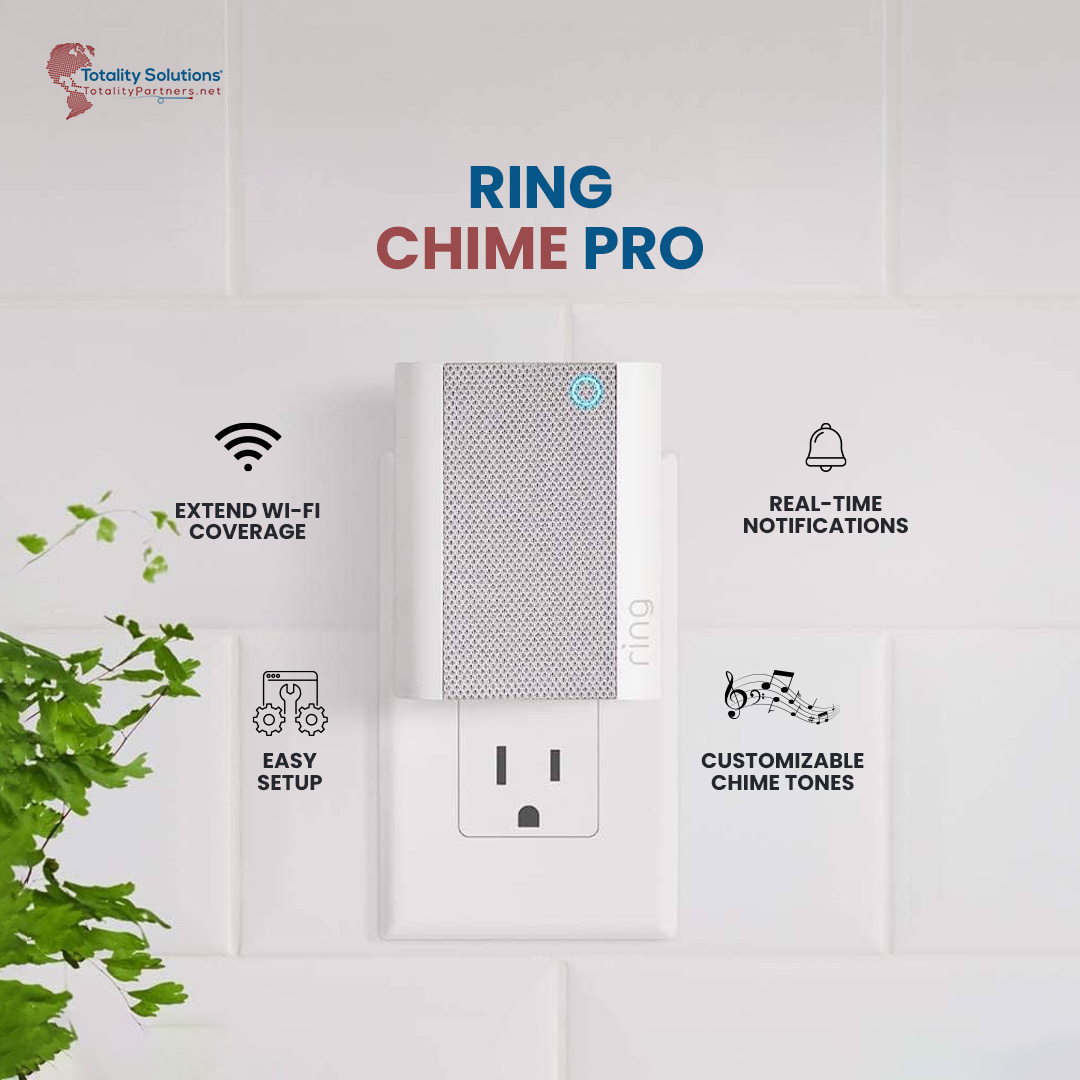 TotalityInc's tweet photo. Stay connected &amp; secure with Ring Chime Pro! Extend Wi-Fi up to 186m for Ring devices, customizable chimes, and built-in nightlight. Order now for a safer, smarter home. 🏠🔒

 #RingChimePro #HomeSecurity #TotalitySmartSecurity https://t.co/aTcYwUklg2