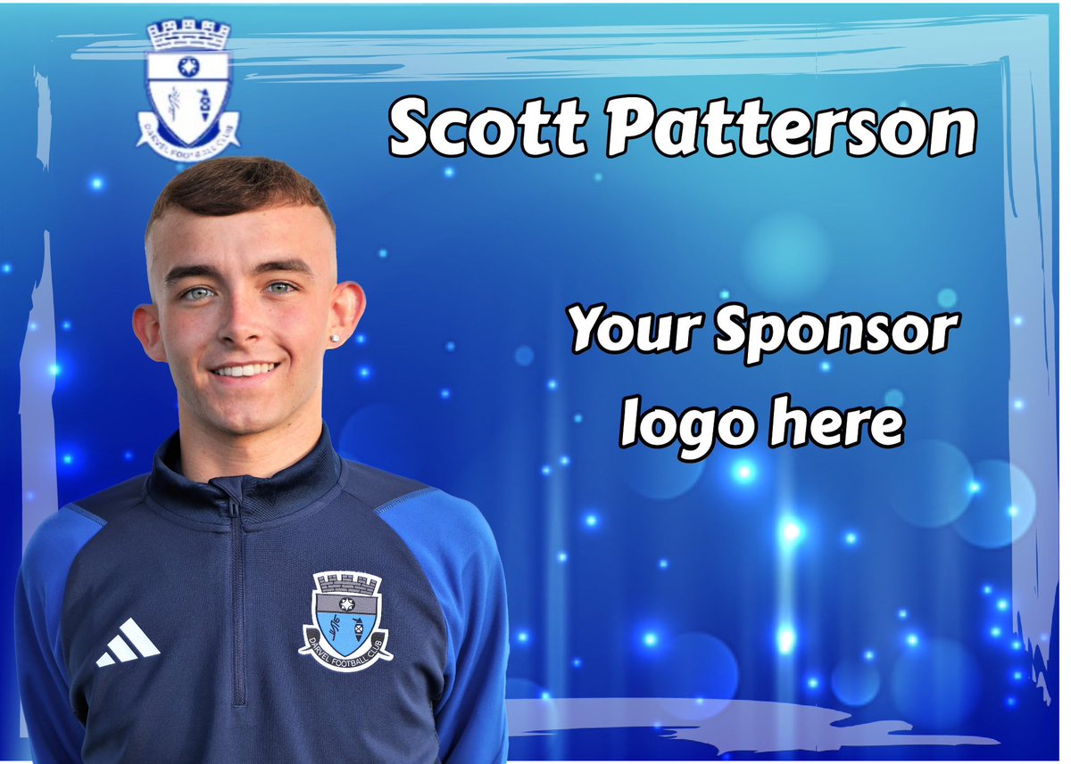 Introducing your Darvel u20’s squad for season 2023-24 📸✍🏼

Scott Patterson who is on his second year of his 3 year deal. 

Scott is available for Sponsor if interested please get in touch