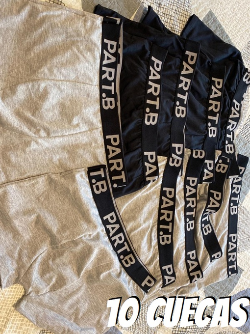 Kit Cueca Boxer Part.B Soft 10 Peças