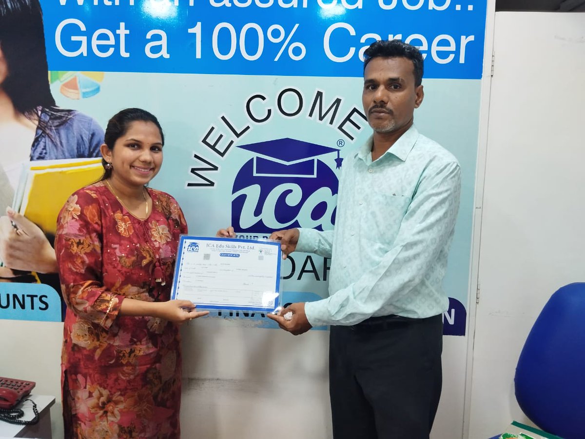 dadar_ica's tweet photo. Alumni meet conducted at ICA Dadar . Student Felicitated with Certification # 2023 https://t.co/jV1NhsQxgm