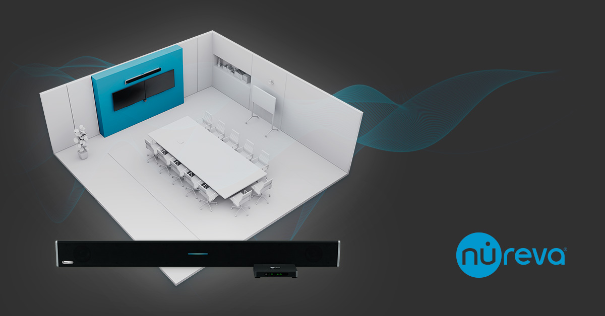 NurevaInc's tweet photo. Getting audio for mid-size rooms like this used to require a traditional multicomponent pro AV setup. Things have changed. BIG TIME. Our HDL310 covers this room with just one mic and speaker bar and a small connect module. https://t.co/ECVOV1QOFG #audiovisual #proAV #ITpro https://t.co/nalIc1zx6w