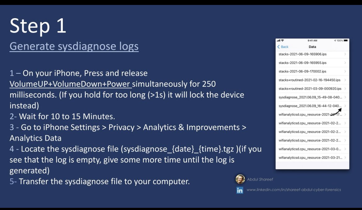 DigitalF0rensix's tweet photo. iPhone forensic analysis using sysdiagnose logs.

#CyberSecurity #infosec #iPhone https://t.co/K2PEMnhhwP