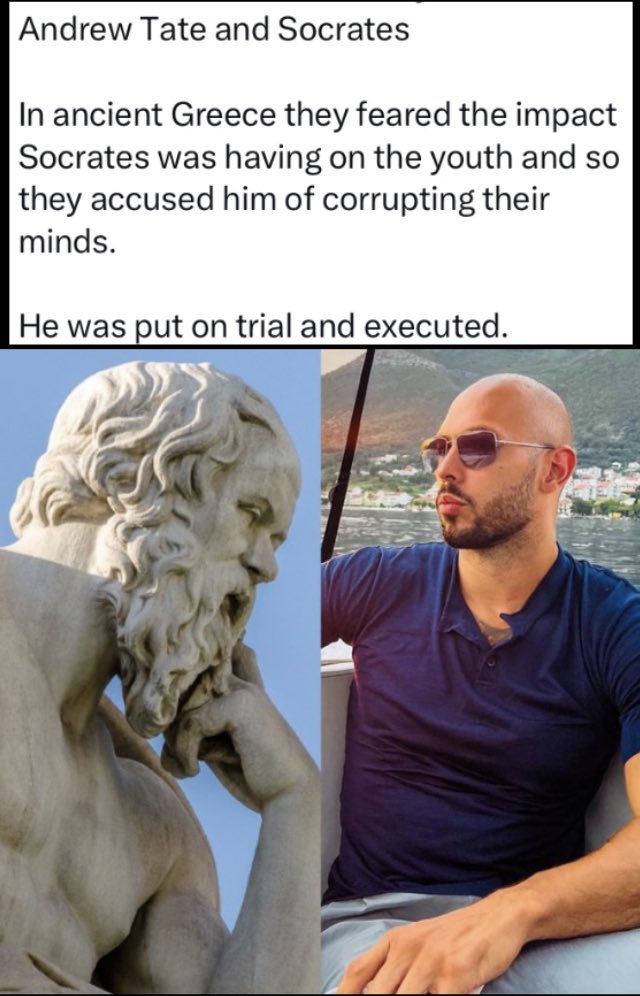 SCAZEZ0NE69's tweet photo. This is so true.#topG #socrates @Cobratate https://t.co/fZx1tDQlV0