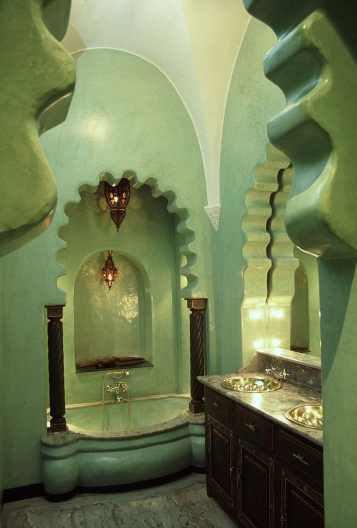 designdocument's tweet photo. Bathroom from "La Sultana" Hotel in Marrakech 🌿🫧 https://t.co/nVVvHSJEOS