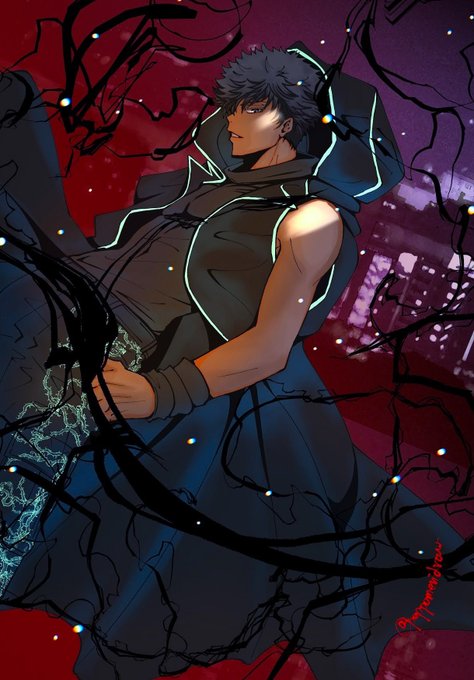pixiv VS 白と黒 黒チームで参加しました('▽`) #オリジナル #イラスト