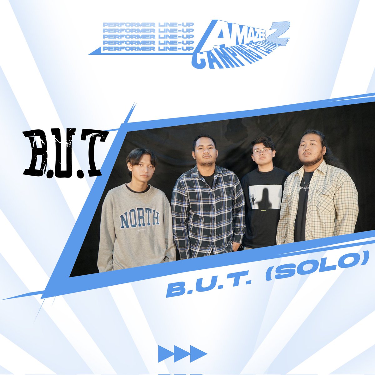 azzordinaryteam's tweet photo. Trus trus ,, 
Kita ada B.U.T dari kota solo 🤘🤘🤘🤘
Bigman bigman dari Solohoku  Gakuen
Yang dah bosen main basket skrg pindah haluan jadi band keren yang akan menghibur kita semuaaaa di "amazee camping festival 2"

Jangan lewatkan penampilan mereka yaaa freennn 🔥🔥🔥 https://t.co/OpblZ2tn12
