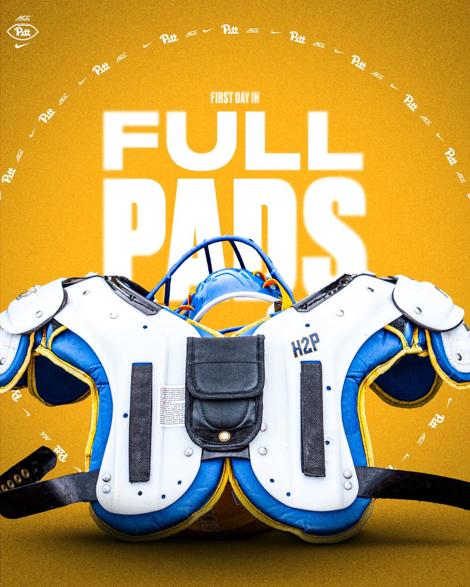 CoachDuzzPittFB's tweet photo. Turning it up a level today!! First day in full pads! 😈💪#WorkAndEffort #BAM #WeNotMe #H2P https://t.co/136Xlt9Qeu