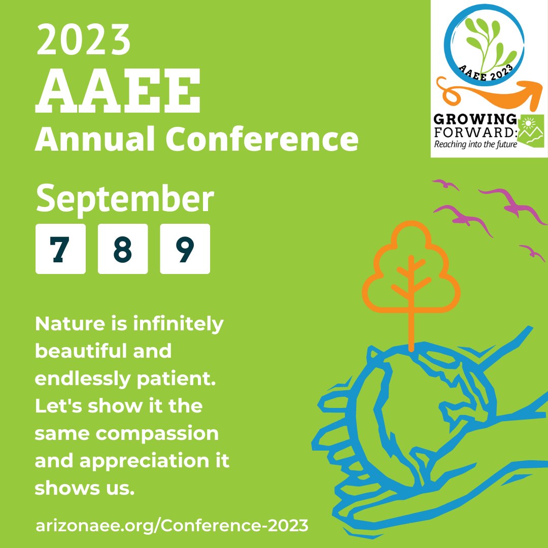 arizonaee's tweet photo. Grow Forward with AAEE 🌱
https://t.co/qRSDzC0D3s

#education #environment #arizona #outdoors #professional #support #encourage #connect #network #inspire #empower #learn #lead #conference https://t.co/MW9ypICtzX