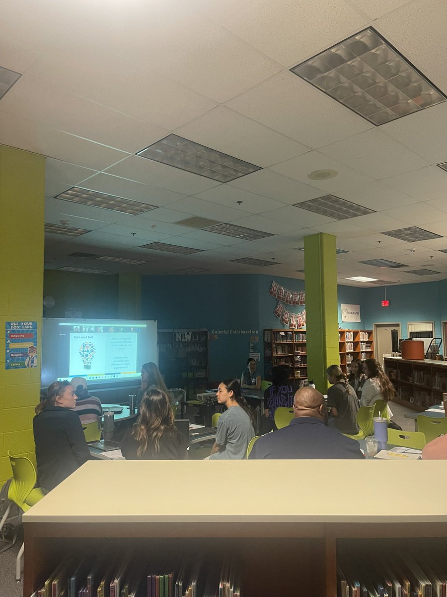 Zoom meeting with Noel Klimenko! Sharing about experiences that have stuck with us. #greatbeginnings #FCPS