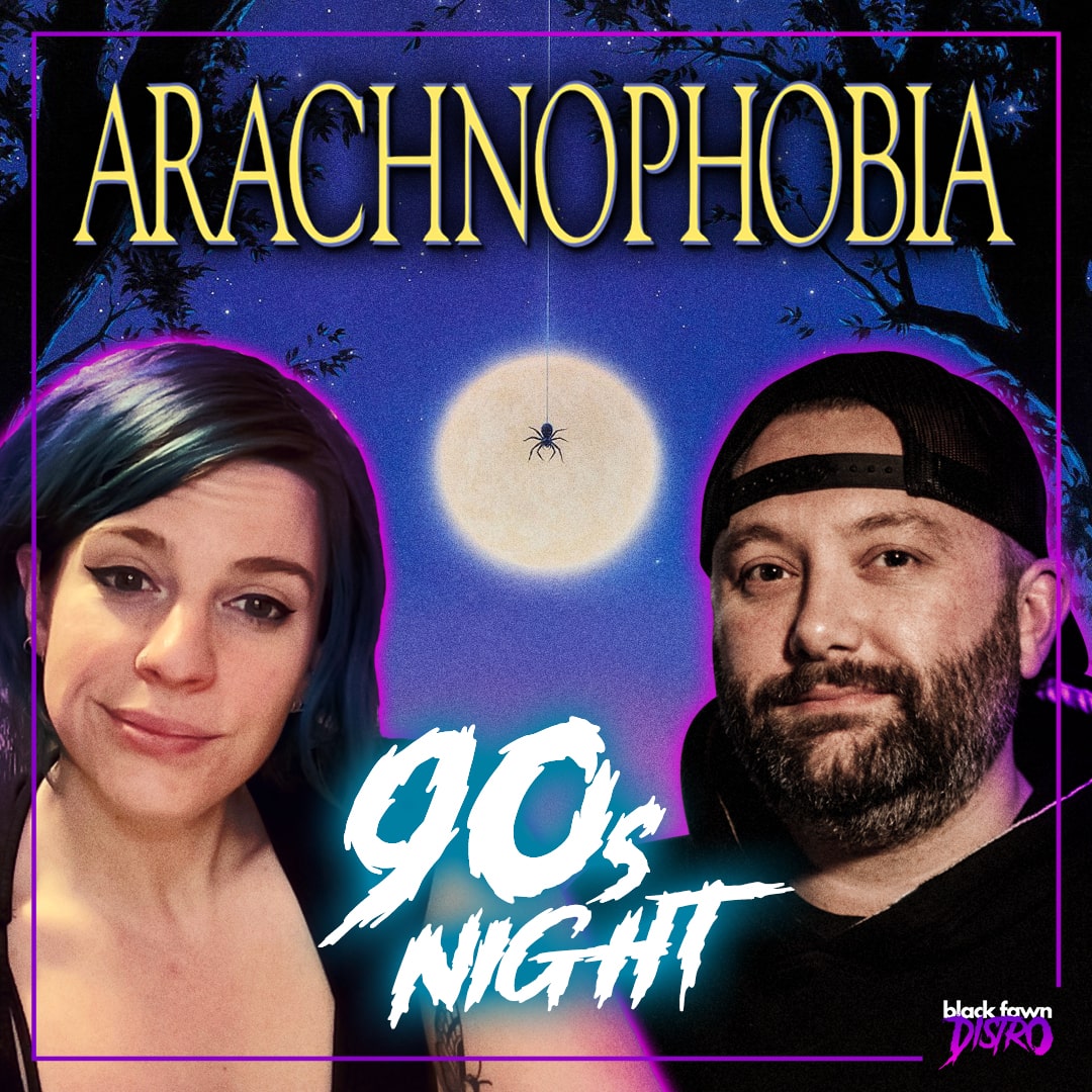 blackfawndistro's tweet image. Are you afraid of spiders? 🕷️ You gotta check out our new episode of 90s Night premiering tonight at 5:00 PM on YouTube! Benner &amp;amp; Kells will be spinning their thoughts on the 90s classic Arachnophobia. Don't miss this one! 😱🙌
#90sNight #Arachnophobia #ThrowbackFun #90sMovies