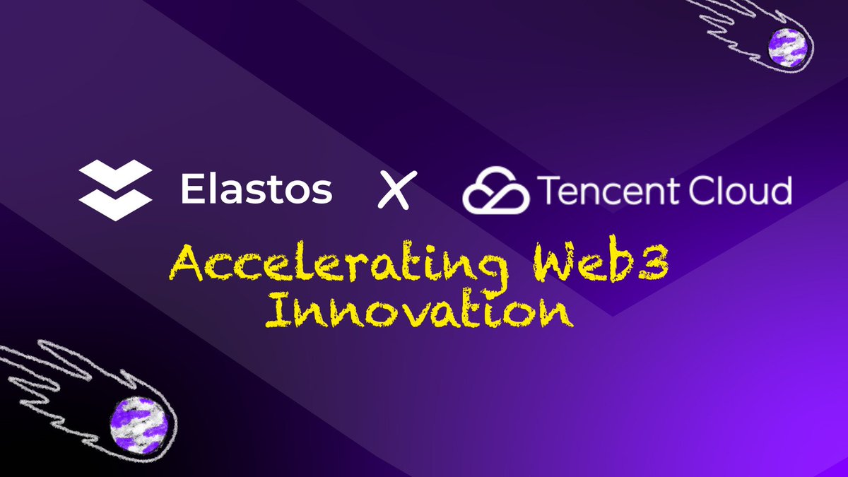 🌟 Massive News 🌟

Elastos partners with <a href="/Tencentcloud/">Tencent Cloud</a> to introduce #decentralized solutions for companies looking to build #web3 products and services. 
This exciting partnership aims to empower the future of #Gaming, #Social platforms, #Defi &amp; more. 

Read More👇