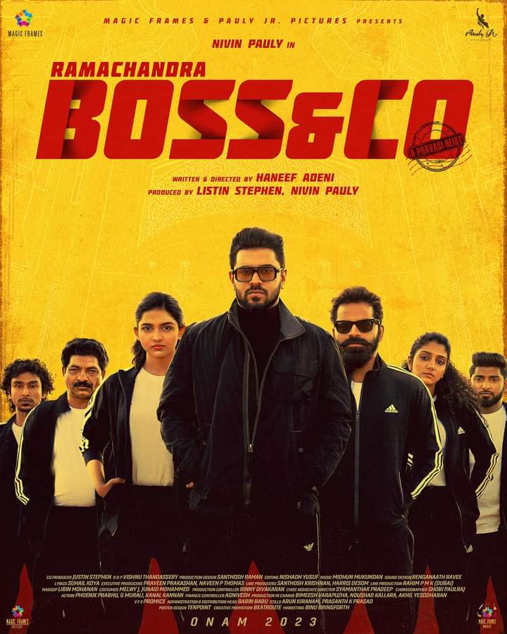 Arjunpmanackal's tweet photo. When heist meets humour, it’s #RamachandraBossandCo time!!! 🕶️💥#APravasiHeist mission begins this Onam in theatres near you 🥷
 #ThisOnam #TeaserLoading  
Haneef Adeni | Listin Stephen | Magic Frames | Pauly Jr Pictures | Vinay Forrt | Jaffar Idukki | Mamitha Baiju /Arsha Baiju https://t.co/sHBsuLNuqZ