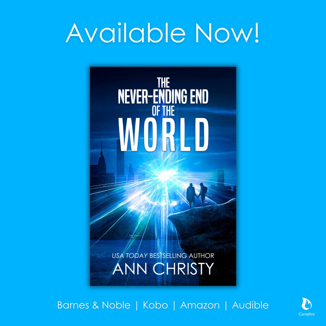 Happiest of book birthdays to The Never-Ending End of the World by @AnnChristyZ 💙🎉 #NEEW is now available to purchase in your preferred format wherever you shop for books. You can also read through Part 1 on Campfire for free now! 🔥🔥🔥