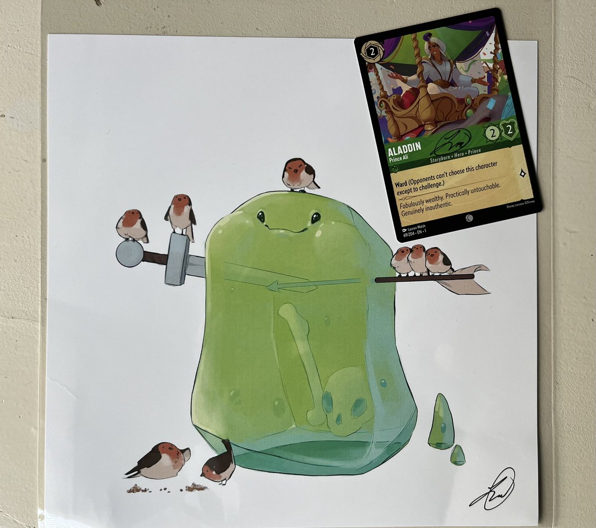 illumiteers's tweet photo. 🚨Another Lorcana Giveaway!🚨
@LaurenWalshArt signed Aladdin and delightful print! 

To enter: 

1. Follow our Twitter!
2. Comment ur favorite #Lorcana artist! 
3. Retweet this post!
4. Extra entry follow our YT channel https://t.co/7euoCR6lGV

Drawing: Friday-08/11 https://t.co/U0vzUh0XRd