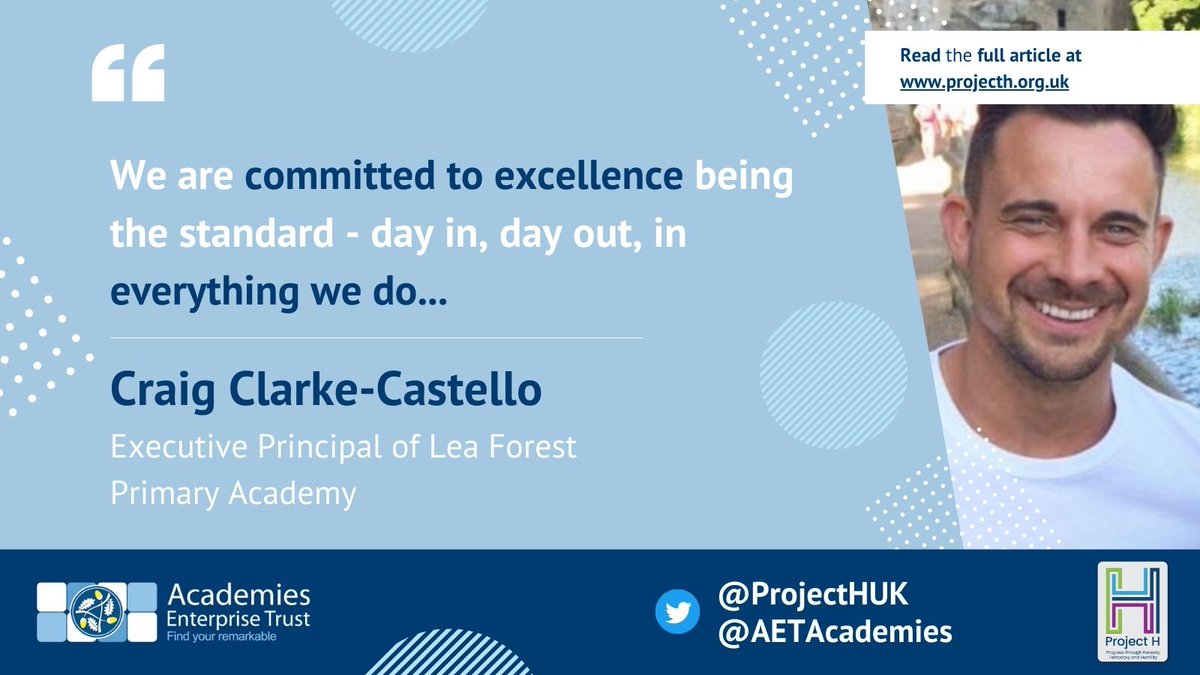 Last term, @Lea_Forest_HT shared his insights with @ProjectHUK, explaining how the school's no-excuse culture and never settling for ‘good enough’ constantly drives @lea_forest_aet to improve. This is the core of #SustainableExcellence. Read it here: bit.ly/3OaWRLK