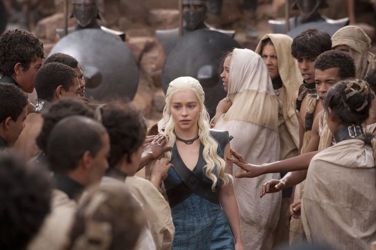 “Dany is white and she may or may not be a savior, but she frees slaves of all colors, races, creeds, and nationalities. There is no racial component to slavery as practiced on Essos ... I am the author of the novels. I know what I wrote, I know what I intended.” 

——GRRM