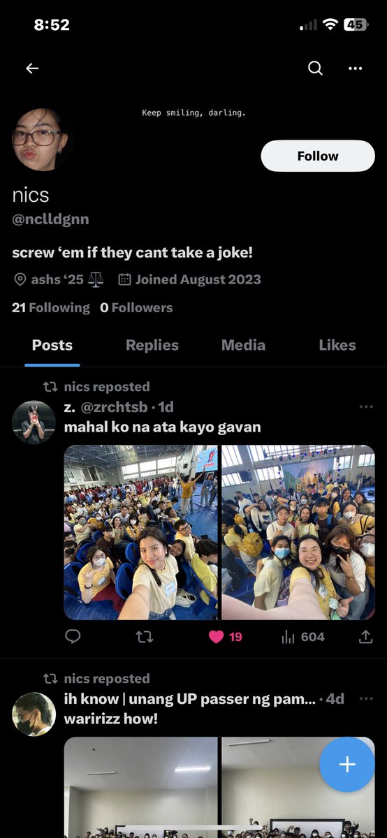 nclldgn's tweet photo. GUYS😭 not me!! someone has been using my face and name to create and ig and twt acc! 🥲 https://t.co/Wk9mSFMZCw