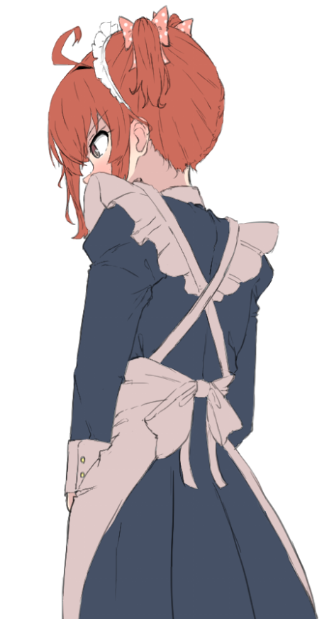嵐(艦これ) 「ツインテ嵐くんwip 影とか塗ったら正面も描きたいと思います」|ベルクート@艦これ絵描きのイラスト