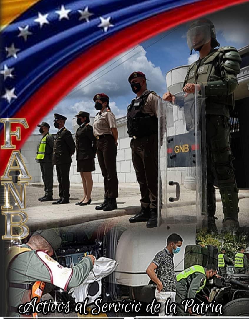 #08Jul Nuestra Fuerza Armada Nacional Bolivariana, cuenta con una Guardia Nacional que le brinda paz y seguridad a nuestro pueblo venezolano.