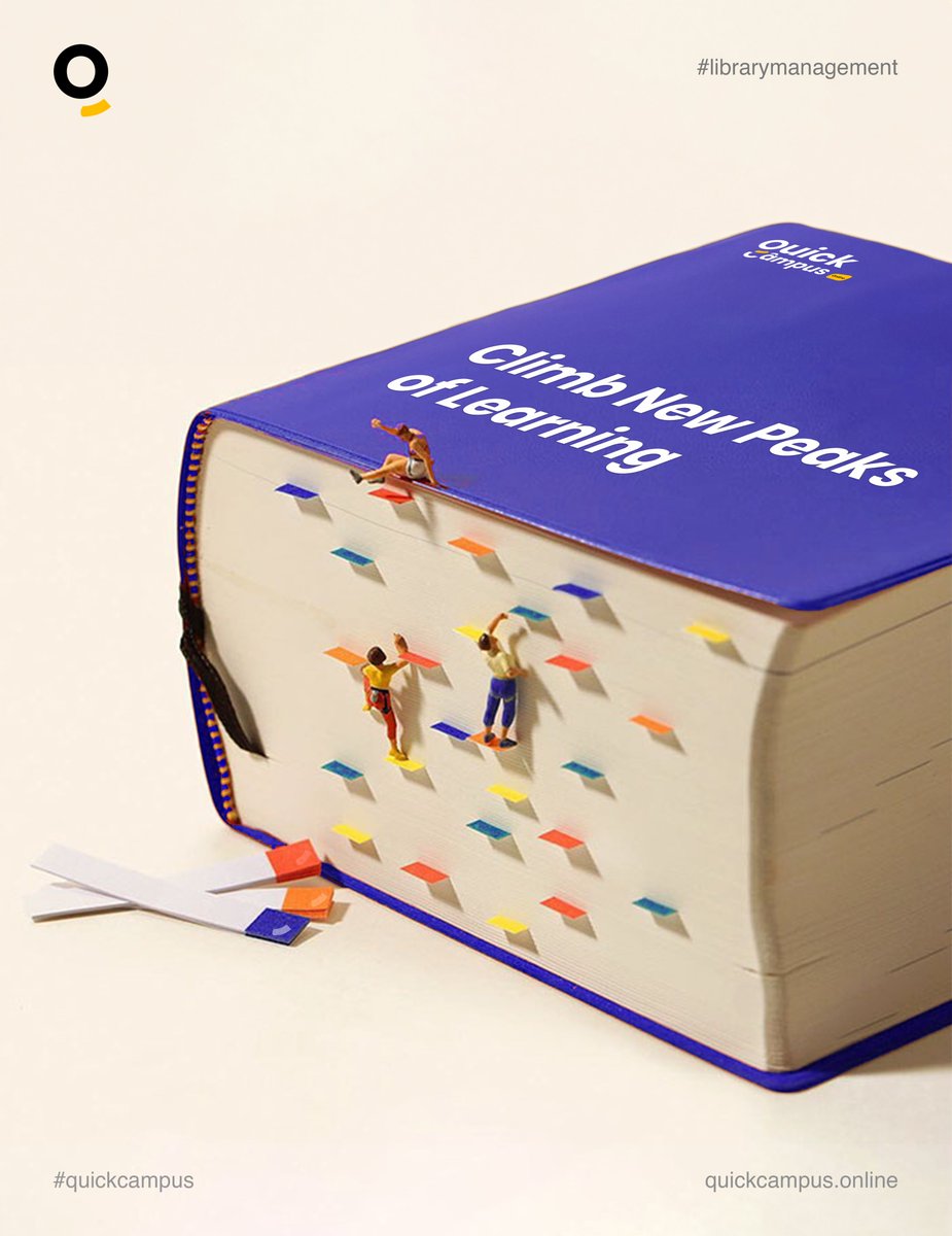 joinquickcampus's tweet image. Climb to new heights of knowledge with Quick Campus! 🚀📚 Explore a tech-powered education journey that&apos;s as exhilarating as reaching mountain peaks! 🏔📖

#coursemanagement #librarymanagement #QuickCampusLearning #education #school #schoolmanagementsystem #quickcampusonline