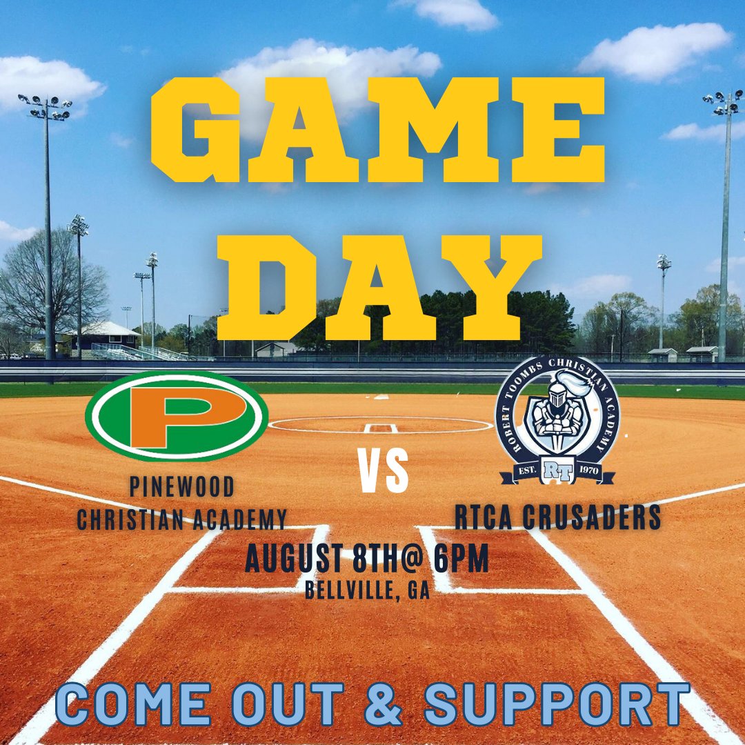 RTCAsoftball's tweet image. Come out & support our girls today!
Crusaders VS. Patriots - 6PM - @ Pinewood