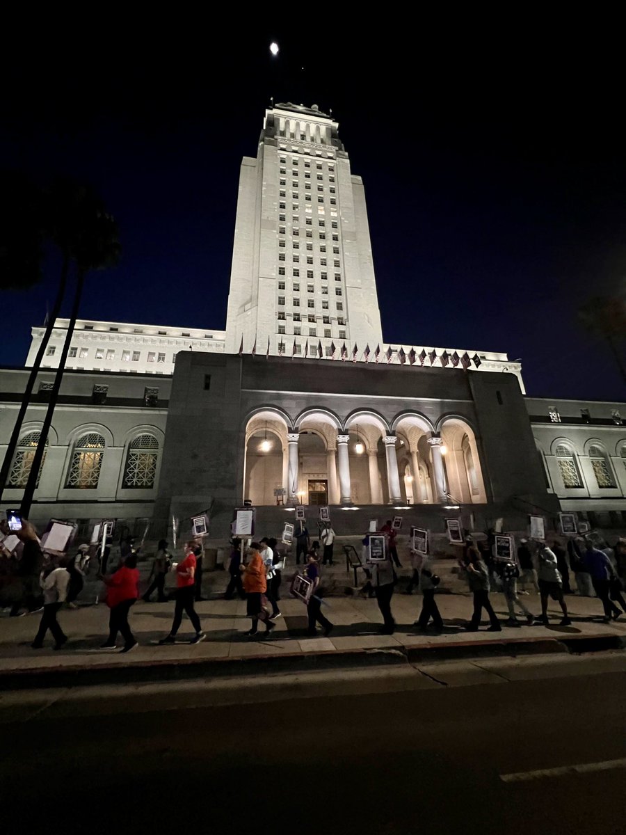 📣 Happening now: LA City workers are congregating outside City Hall because we're FED UP w/ the City's blatant lack of respect.

We risked our health &amp; safety to work the frontlines of the COVID crisis. We deserve respect — LA City, negotiate in good faith. #SolidaritySummer