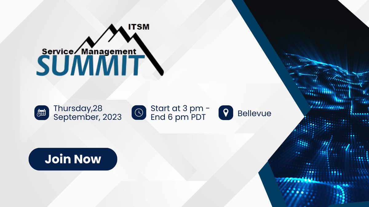 AmatasOfficial's tweet photo. AMATAS is excited to support the Service Management Summit on the 28th of September, 2023, in Bellevue, USA. Get the chance to meet IT and digital security industry leaders in person, learn, and network with everyone onsite at the event. Register here: https://t.co/WmHyItfTwu

#cybersecurity #informationsecurity #digitalsecurity #ai #aicybersecurity

Joining efforts with @TEKsystems  @ONiO @prosourceIT_net  @thirdera_  HDI Seattle @ApexSystems  @Zoho  @TonyNorth10  Boris Goncharov Eva Benn