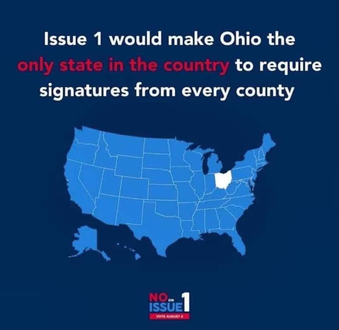 If you are a registered voter in Ohio, make sure to go to your polling location and vote #NoIssue1.  #OhioIssue1 is designed to prevent the MAJORITY voice from being heard. Make your voice heard today and vote NO!