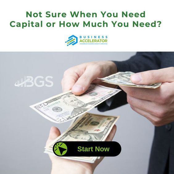 You need #capital to fund #businessgrowth, but when will you need it? #BGS #BusinessAccelerator heps you figure this out and every other growth problem. Signup today! bit.ly/431YBNe