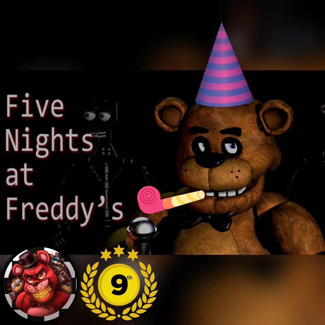 🐻🍕HAPPY AMAZING 9TH BIRTHDAY TO FNAF THE GAME WE ALL LOVE I CANT WAIT TO SEE WHAT THE FUTURE OF THE FRANCHISE HAS FOR US ALL 🤩🤩🤩🤩🍕🐻

#fnaf #9thanniversary #9thbirthday #scottcawthon #fivenightsatfreddys #fnafnews #fazbearcollects ##celebration